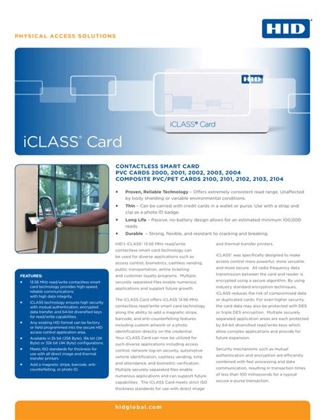 2000 iclass contactless smart card|iCLASS Card Datasheet .